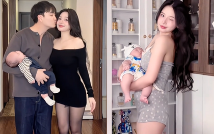 Mẹ bỉm bế con hot điên đảo, netizen truy tìm danh tính người chồng may mắn: Hoá ra là "trai hư" VTV
