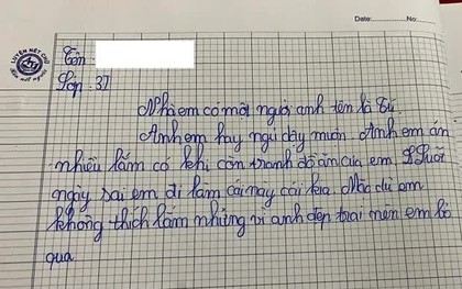 Bài văn tả anh trai của học sinh lớp 3 khiến cả nhà nóng mặt, đến đoạn kết thì đồng loạt ngã ngửa