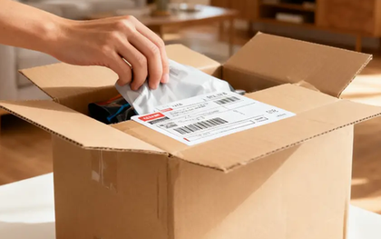 Mở gói hàng mua online, người phụ nữ ngã ngửa xuống đất