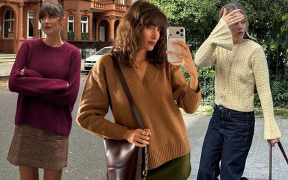 Phụ nữ Pháp mặc áo len đơn giản mà vẫn sang là vì họ ưu ái 5 kiểu dáng này