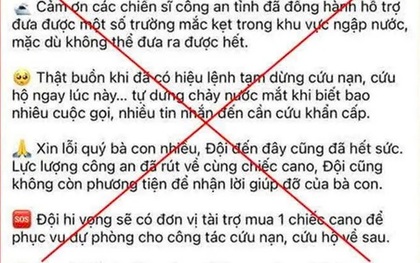 Facebook "Đội SOS 115 - Bình Định" đăng tin công an dừng cứu nạn: Admin nói do thiếu nhận thức