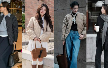 Năm nay không còn mốt áo phao to sụ: Cả phố đang mặc "áo bông bà ngoại", càng mặc càng trẻ, nhìn vừa xinh vừa gọn