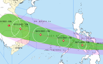Bão Kalmaegi có thể giật tới cấp 15, hướng vào miền Trung