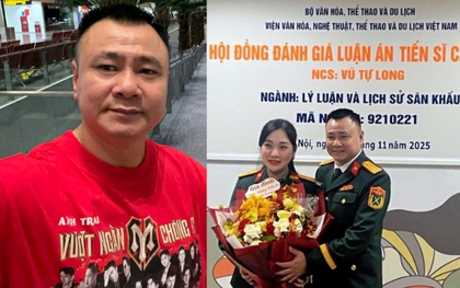 Vợ NSND Tự Long thông báo tin vui