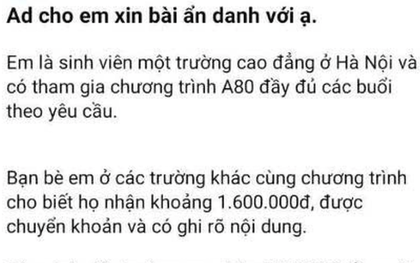 Chỉ nhận 940.000 đồng tiền tập luyện A80, sinh viên tố trường "mập mờ": Hiệu trưởng đổi vé gấp về Hà Nội