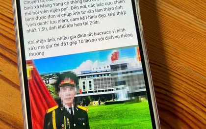 Mời chào cựu chiến binh chụp ảnh "vinh danh" với mức giá cao?