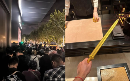 Cửa hàng vàng khiến 1,4 tỷ dân Trung Quốc lùng mua đến vỡ trận