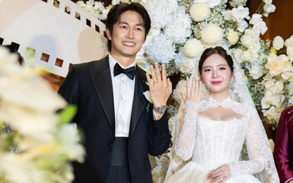 Soi nhanh cặp nhẫn cưới full kim cương của cặp đôi giờ vàng Đình Tú-Ngọc Huyền, mức giá khiến nhiều người bất ngờ