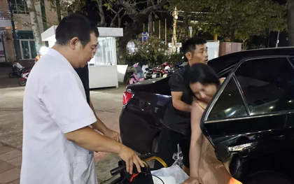 CSGT Gia Lai kịp thời hỗ trợ dẫn đường đưa thai phụ bị vỡ ối đi cấp cứu