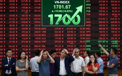 VN-Index vượt 1.700 điểm, tài khoản nhà đầu tư vẫn "bốc hơi"