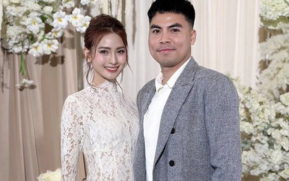 MC Huyền Trang Mù Tạt sánh đôi với "hoàng tử ĐT Việt Nam" như cô dâu chú rể
