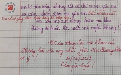 Bài văn tả mẹ đạt 9 điểm gây "sốt" mạng, tinh tế nhất là lời phê của giáo viên