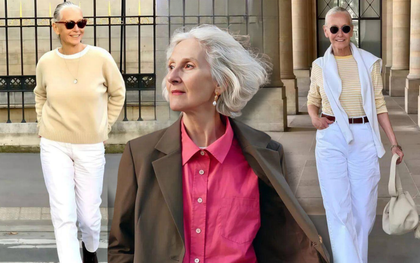 Học phụ nữ Pháp cách "già đi kiêu hãnh": Tóc bạc cứ để tự nhiên, quên ngay những bộ "đồ bà già" rộng thùng thình