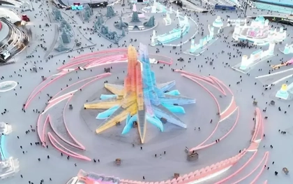 Choáng ngợp trước công viên băng tuyết lớn nhất hành tinh