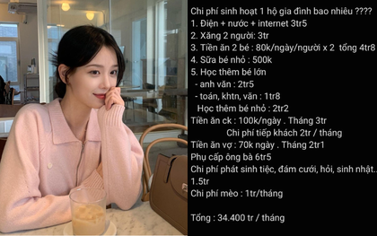 Bảng chi tiêu “chả hiểu kiểu gì”