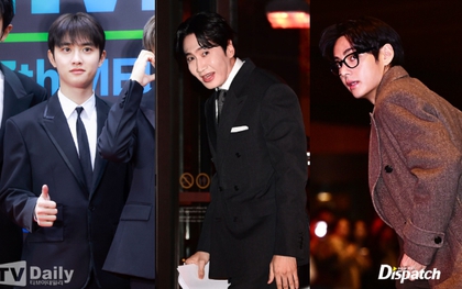 Siêu đám cưới Kim Woo Bin - Shin Min Ah: D.O. (EXO) vội vàng từ MMA chạy đến, V (BTS) - Lee Kwang Soo xuất hiện cực bảnh