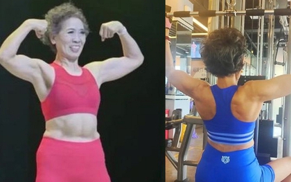 Sau 4 năm tập tạ, vóc dáng khiến người trẻ cũng phải nhìn, cụ bà 71 tuổi đã sống cuộc đời mà nhiều phụ nữ mơ ước khi về già