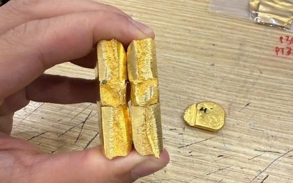 Vàng giả độn vonfram tái xuất, khó phân biệt bằng mắt thường