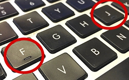 Vì sao trên phím F và J của bàn phím máy tính luôn có gờ nổi?