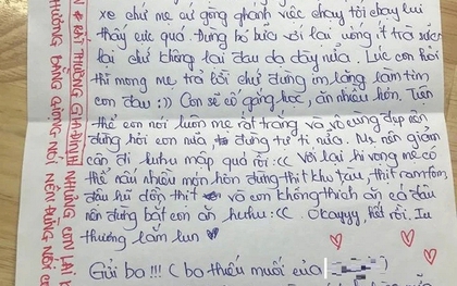 "Mẹ rất trắng và vô cùng đẹp nên đừng tự ti nữa"; "Đừng im lặng làm tim con đau" - bức thư khiến nhiều bậc cha mẹ lặng người