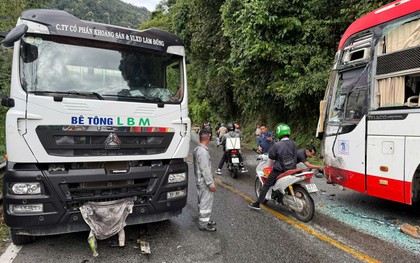 Xe đầu kéo mất phanh, gây tai nạn liên hoàn trên đèo Bảo Lộc