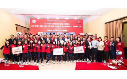 Điền kinh Việt Nam nhận thưởng hơn 1 tỉ đồng sau thành tích ấn tượng tại SEA Games 33