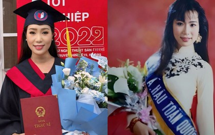 Á hậu Việt học tiến sĩ ở tuổi 54: Là giám đốc sân khấu kịch, hôn nhân viên mãn