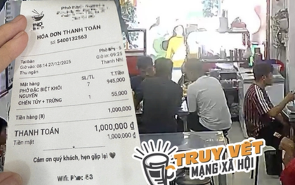 CLIP 7 người đàn ông "quên" thanh toán 7 tô phở đặc biệt ở TPHCM