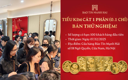 Lần đầu tiên Bảo Tín Mạnh Hải bán vàng 0,1 chỉ: Giờ ai cũng có thể mua vàng!
