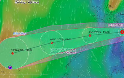 Áp thấp nhiệt đới sắp vào Biển Đông, Nam Trung Bộ dự báo xảy ra đợt mưa lớn vào tuần tới