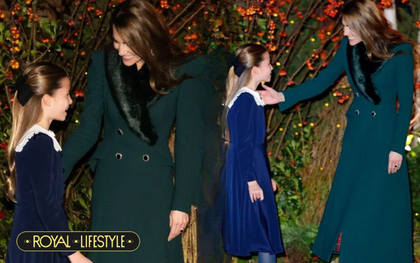 Khoảnh khắc "tan chảy" của Vương phi Kate bên con gái Charlotte 10 tuổi: Một cử chỉ nhỏ gói trọn tình mẫu tử giữa lễ Giáng sinh