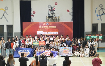 Choáng ngợp không khí tưng bừng trận chung kết giải bóng rổ THPT tại Hà Nội