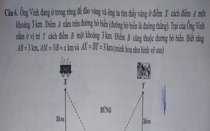 Bài Toán với dữ liệu đang khiến dân tình cười nghiêng ngả: Ông Vinh bị rắn cắn, chất độc lan vào máu nhưng ông chạy từ rừng ra biển!