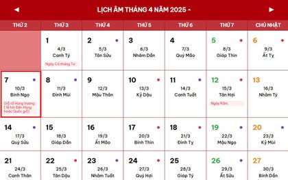 Giỗ Tổ Hùng Vương 2025 là ngày nào dương lịch, người dân được nghỉ từ thứ mấy?