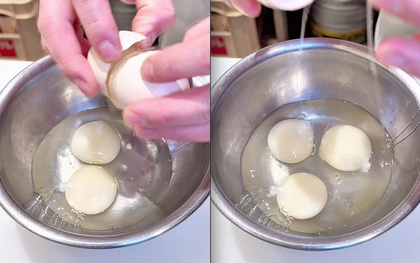 Sốc: Xuất hiện loại trứng gà có lòng đỏ màu trắng như sữa, bất ngờ hơn nữa là màu sắc sau khi nấu chín