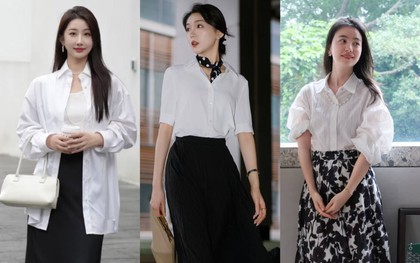 Mùa hè nhẹ tênh với combo “áo sơ mi trắng + chân váy dài”: Diện lên là thanh lịch, dịu dàng và đầy khí chất