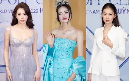 Thảm đỏ hot hôm nay: Tiểu Vy - Quế Anh lên đồ hở đọ sắc căng, Ý Nhi chiếm spotlight trong ngày vắng bạn trai