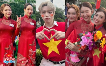 Đại lễ 30/4: Lan Ngọc, Tiểu Vy và dàn sao Việt tự hào tham gia diễu hành, Hoà Minzy đưa con trai "cắm trại" ngay từ khuya