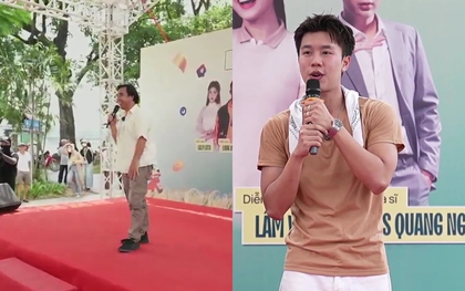 MC Quyền Linh xuất hiện cùng con trai Vân Dung, không còn đi dép tổ ong