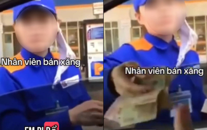 Clip nhân viên cây xăng phải tự mở nắp bình cho khách gây tranh cãi: "Mất tiền mua xăng, sao phải nhờ hả chị?"