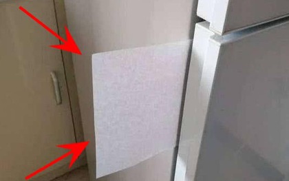 Người thông minh dùng 1 tờ giấy kẹp vào cửa tủ lạnh, biết lý do tôi vội vàng "copy" theo
