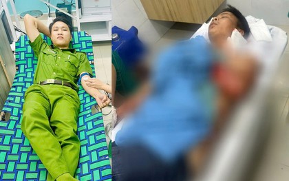 Thượng úy công an kịp thời cứu người chồng bị vợ đâm nguy kịch trong đêm