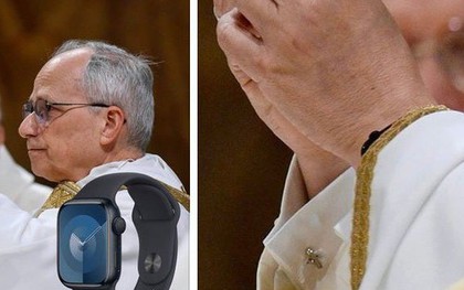 Giáo hoàng Leo XIV đeo Apple Watch
