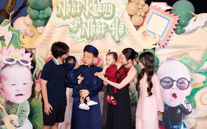 Khoảnh khắc hai con riêng của shark Bình chụp cùng ba mẹ con Phương Oanh gây chú ý