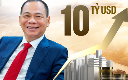 Tài sản của tỷ phú Phạm Nhật Vượng vượt mốc 10 tỷ USD