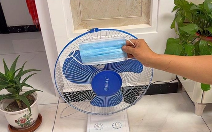 Buộc 1 chiếc khẩu trang vào cánh quạt: Mẹo "đỉnh chóp" giúp hóa đơn tiền điện giảm "kịch đáy"