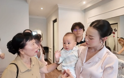 Phương Oanh bị mẹ chồng nhắc chuyện chăm sóc cháu giữa chốn đông người, phản ứng thế nào mà ai cũng khen khéo?