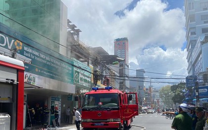 Cháy phòng giao dịch ngân hàng ở Nha Trang