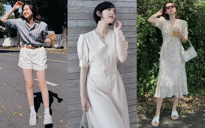 Mùa hè là phải mặc đồ trắng, muốn sành điệu với kiểu trang phục này thì tham khảo Hải Tú