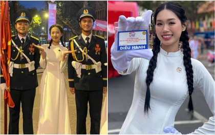Nữ sinh ĐH Tôn Đức Thắng được tuyển chọn gắt gao để tham gia khối xe Nghi trượng tại Đại lễ 30/4